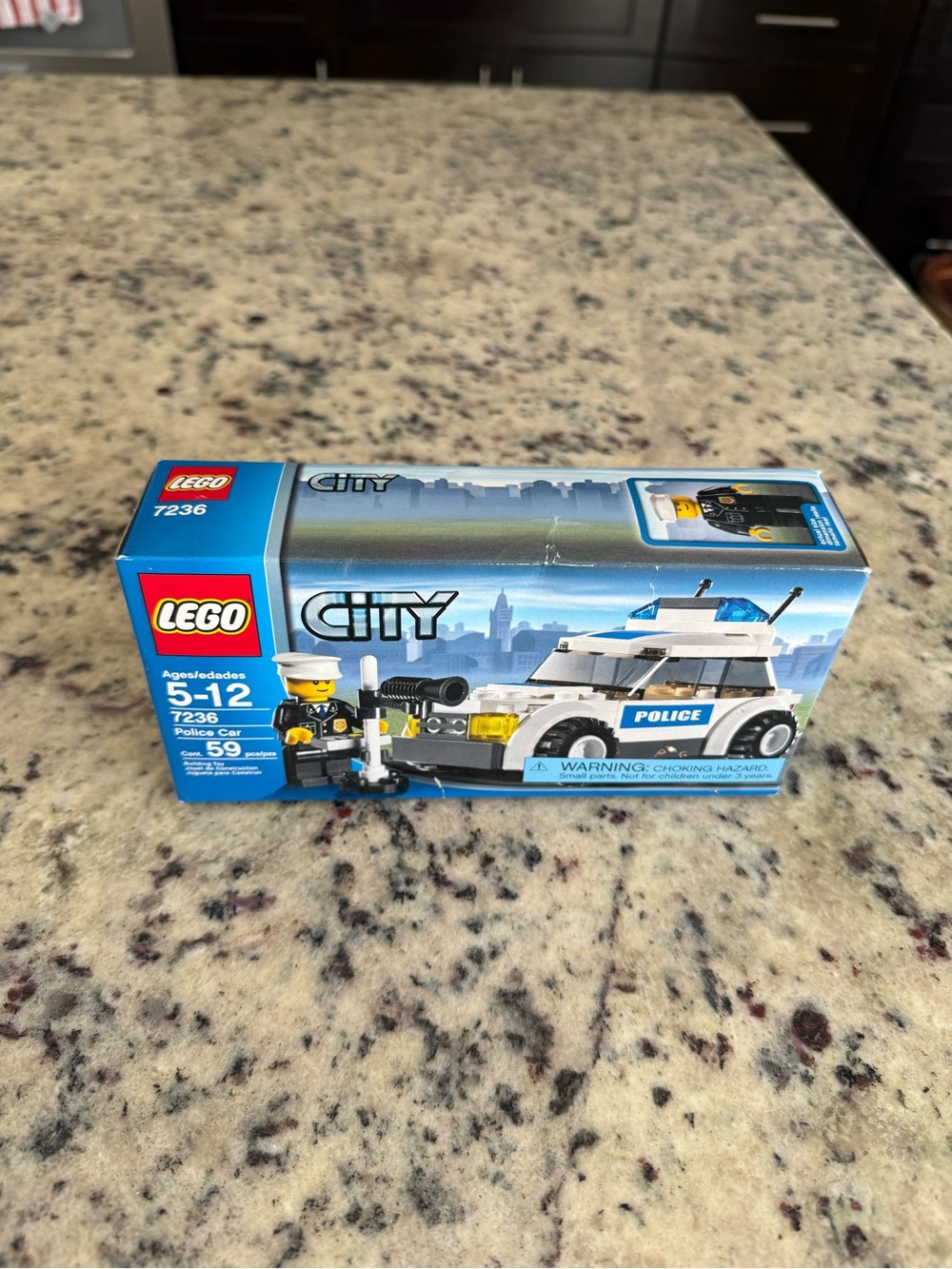 NIB Vintage LEGO City 7236 Police Car (2005) Sealed